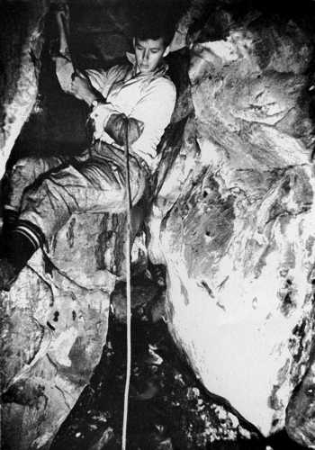 John Grindley in a Table Mountain Cave[SASA]